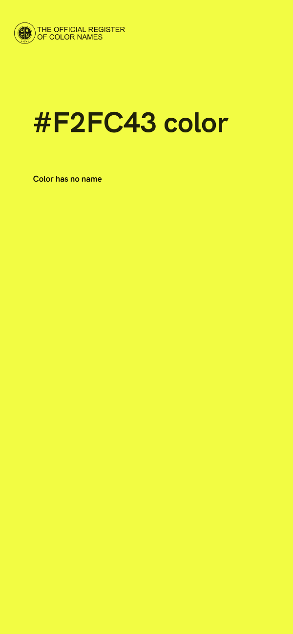 #F2FC43 color image
