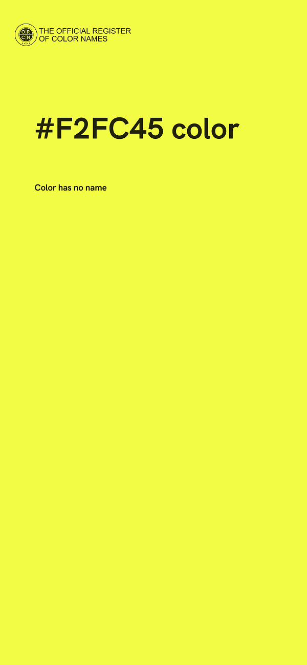 #F2FC45 color image