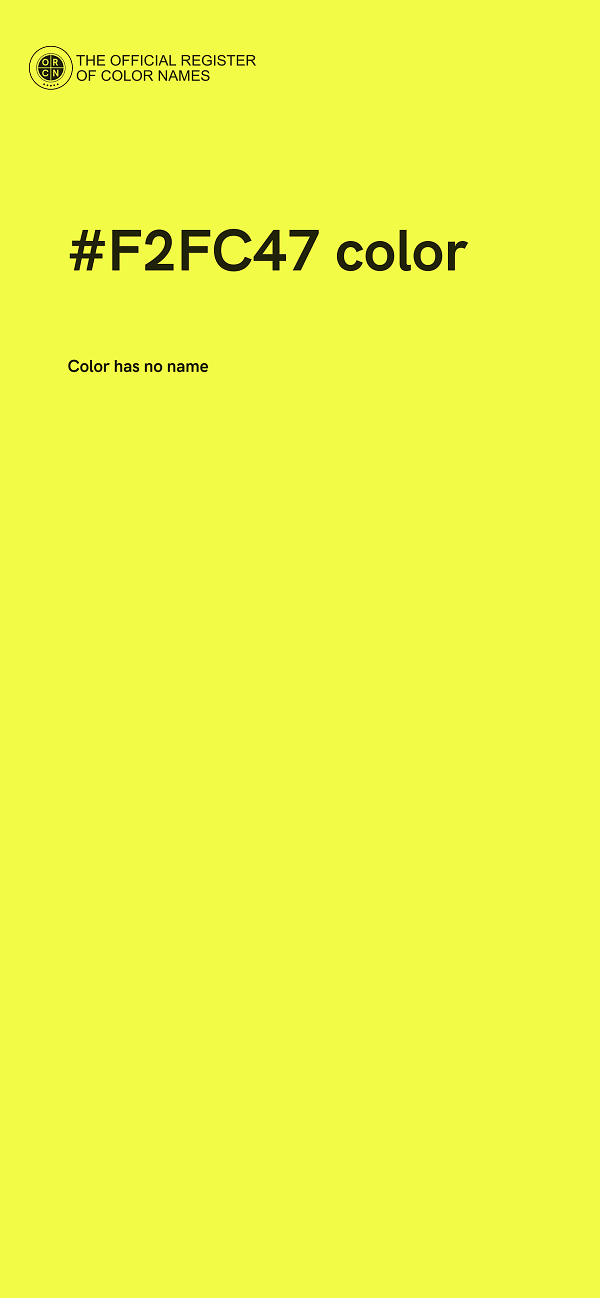 #F2FC47 color image