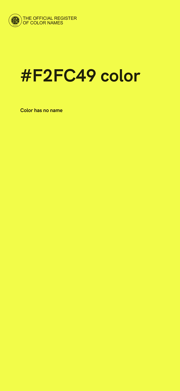 #F2FC49 color image