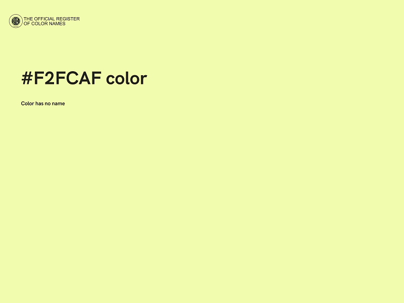 #F2FCAF color image