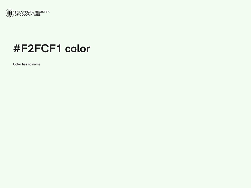 #F2FCF1 color image