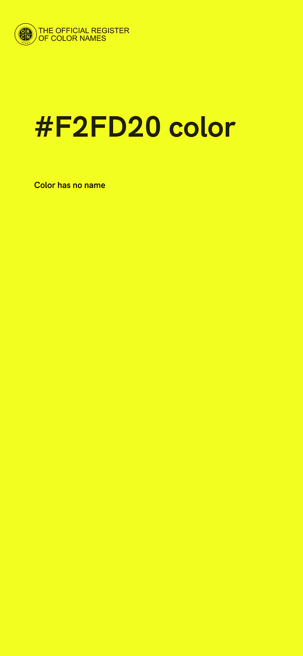 #F2FD20 color image