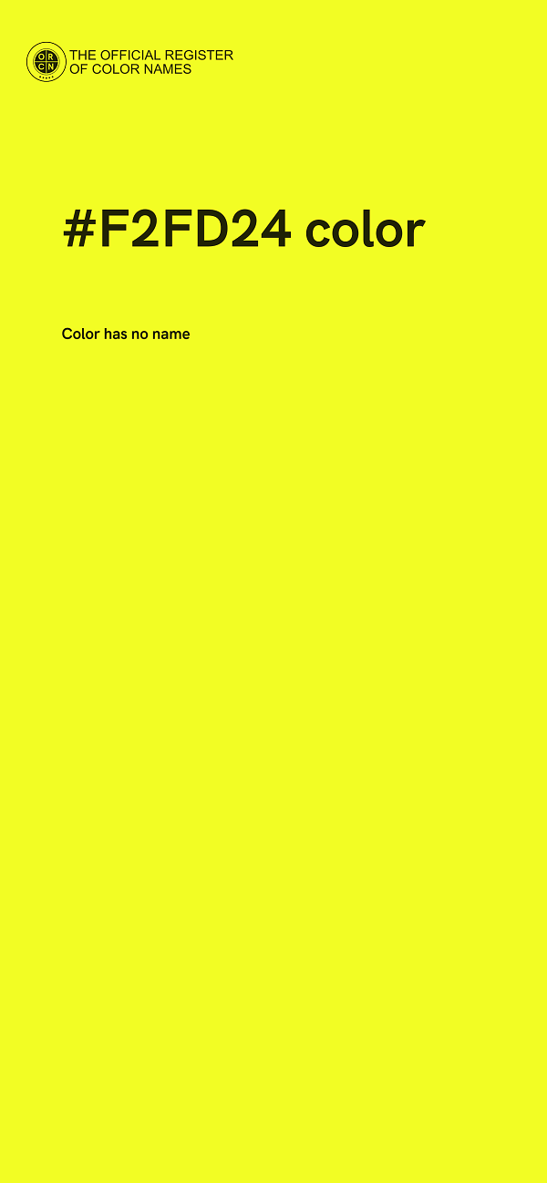 #F2FD24 color image