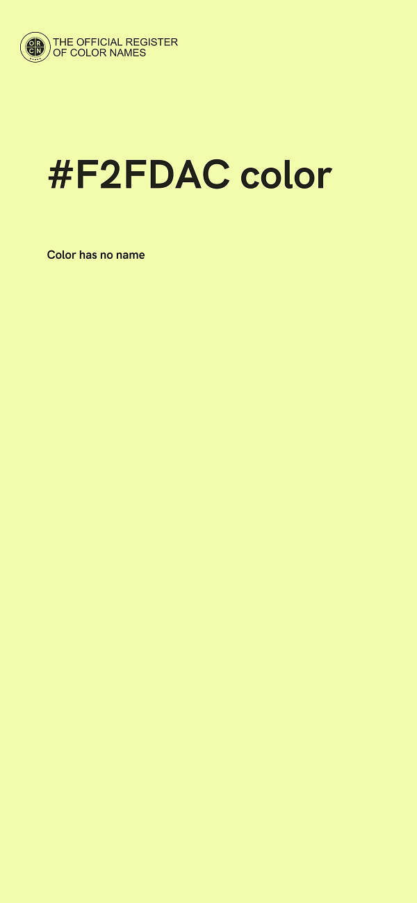 #F2FDAC color image