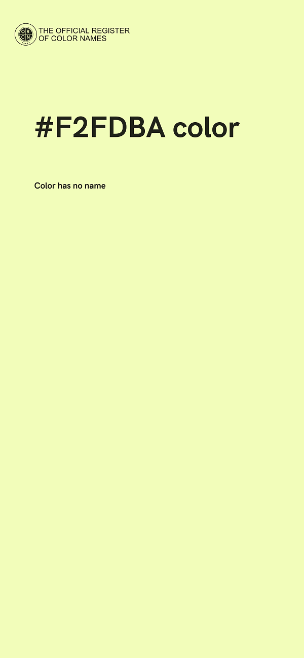 #F2FDBA color image