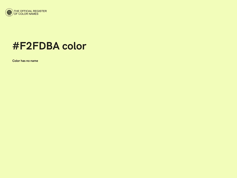 #F2FDBA color image