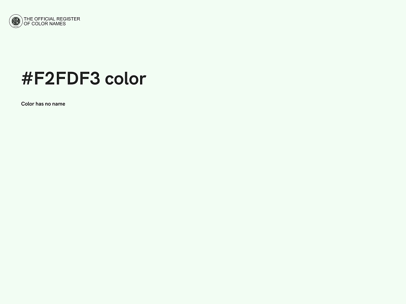 #F2FDF3 color image