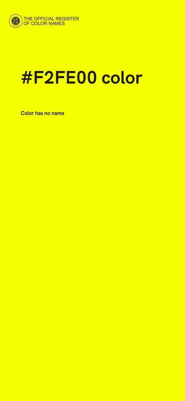 #F2FE00 color image