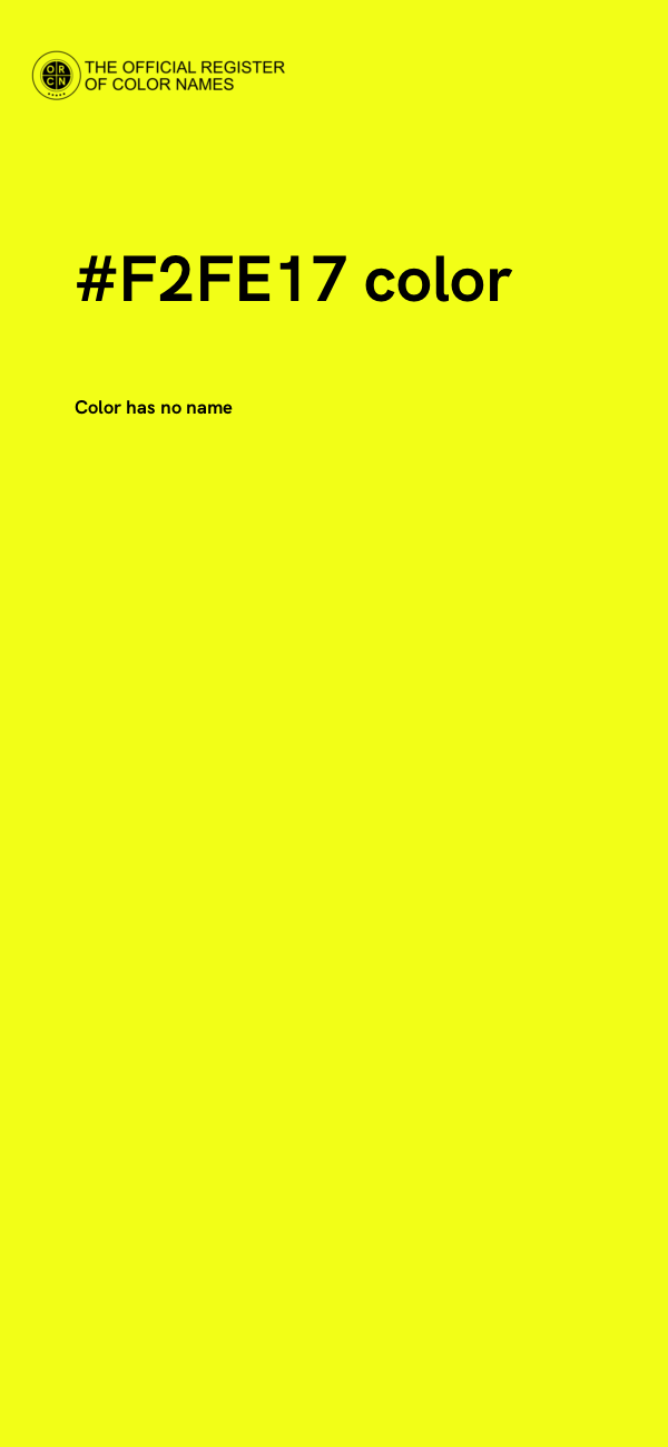 #F2FE17 color image