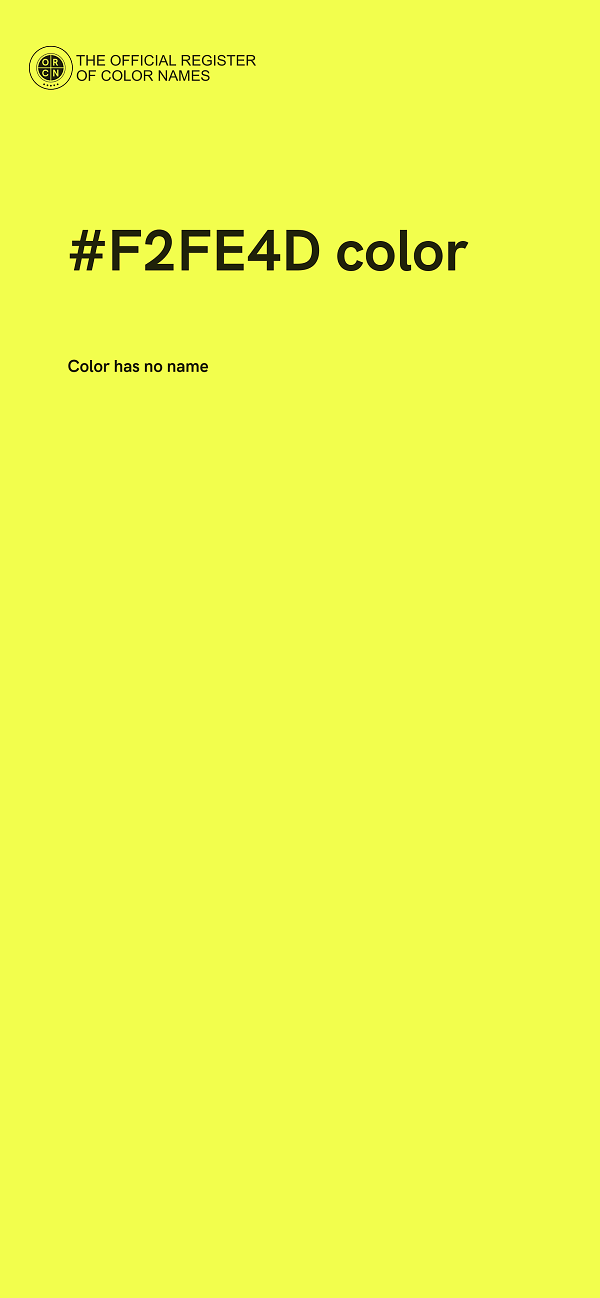 #F2FE4D color image
