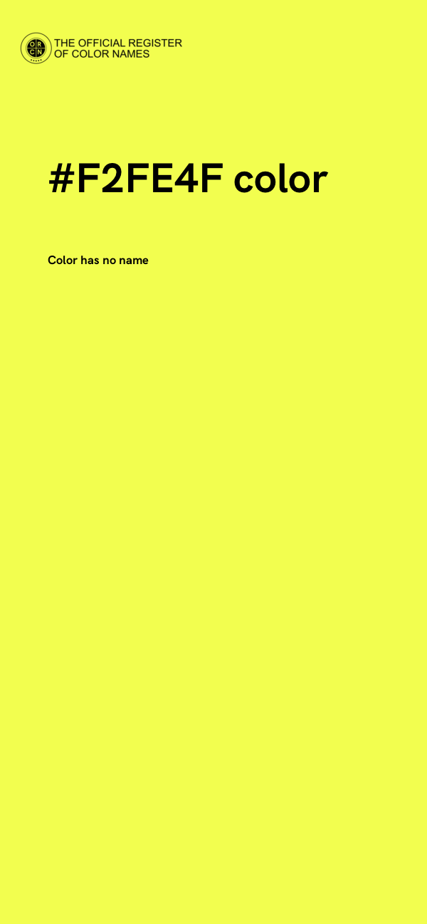 #F2FE4F color image