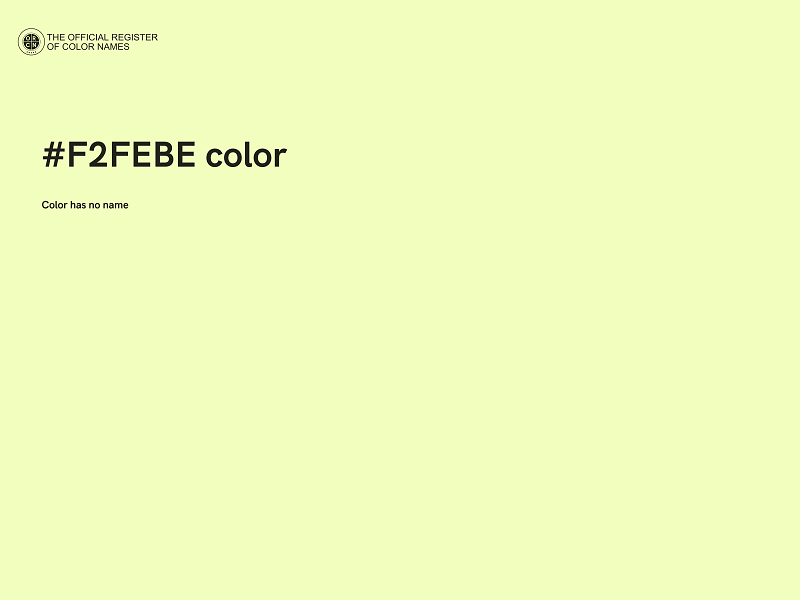 #F2FEBE color image