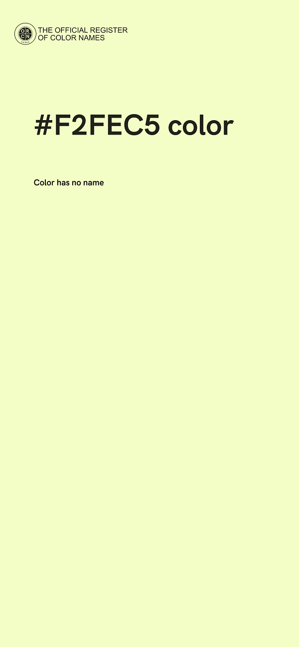 #F2FEC5 color image