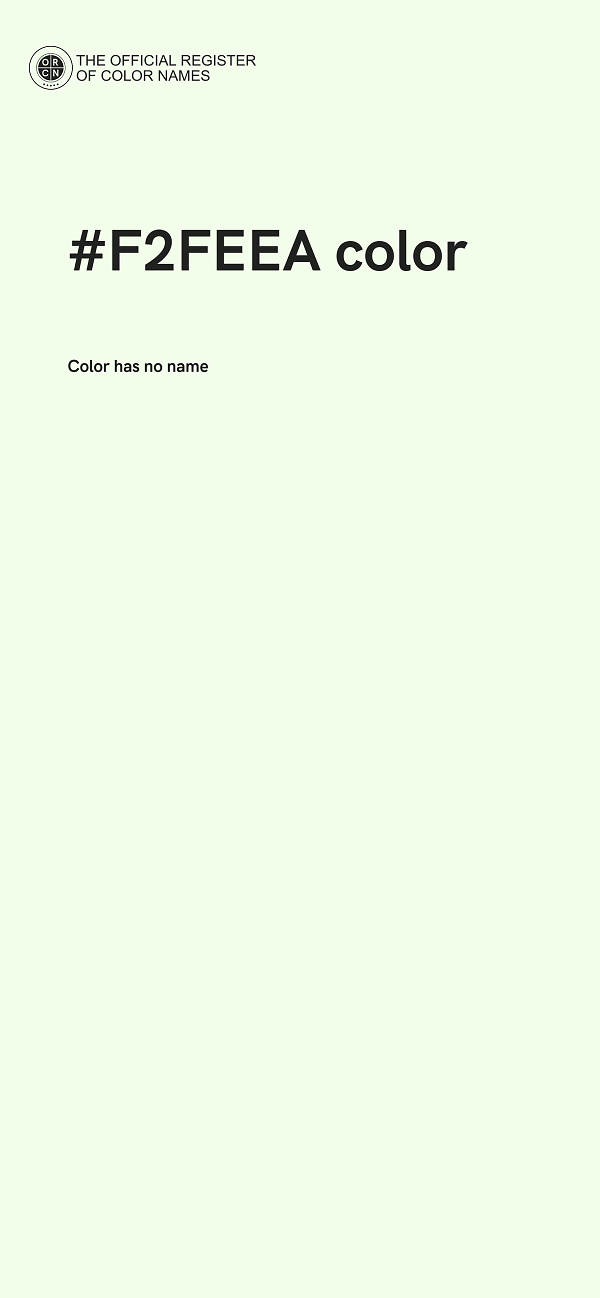 #F2FEEA color image