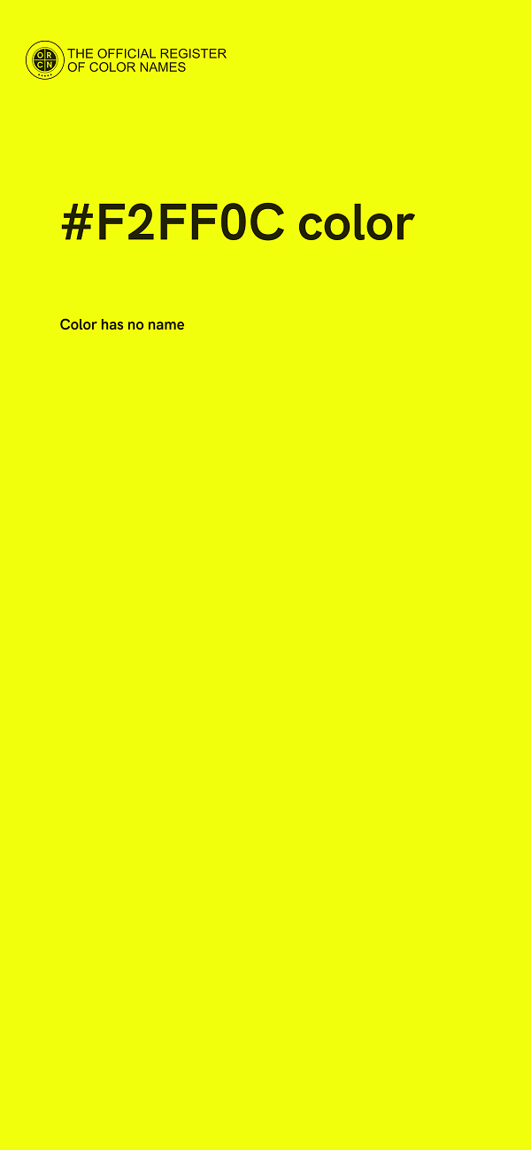 #F2FF0C color image