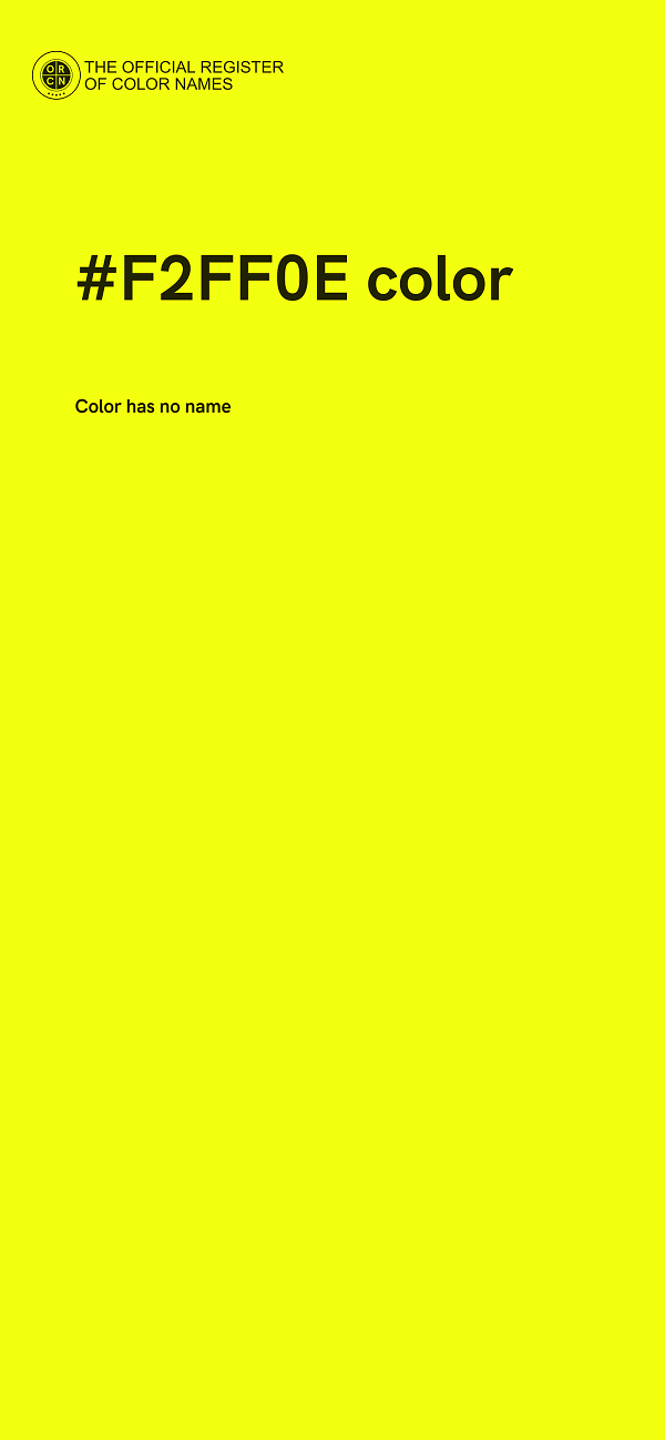 #F2FF0E color image