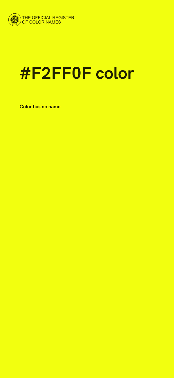 #F2FF0F color image