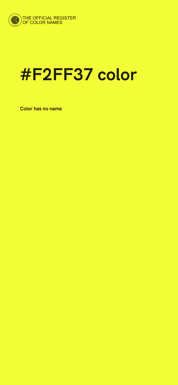 #F2FF37 color image