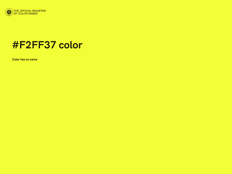 #F2FF37 color image