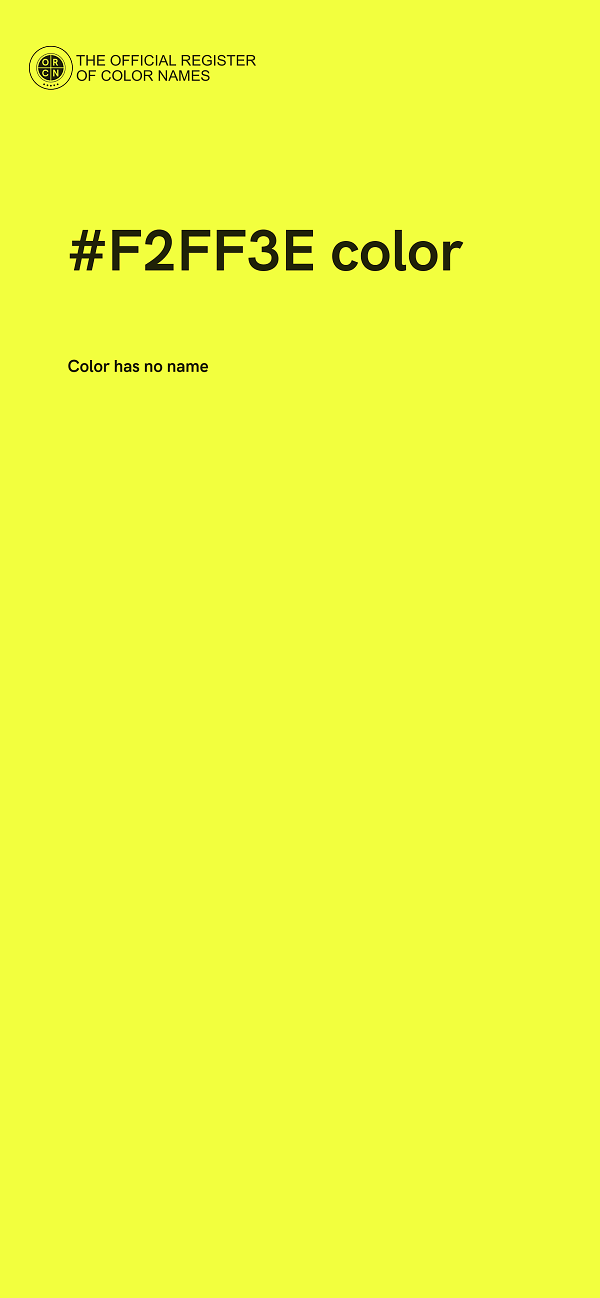 #F2FF3E color image
