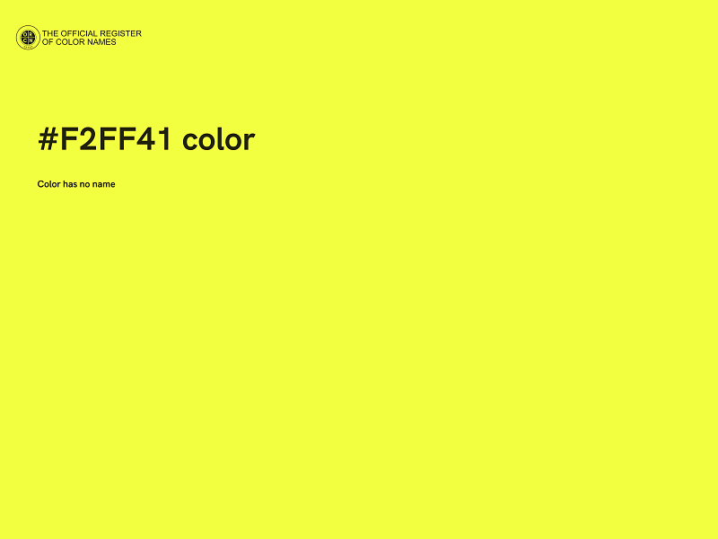 #F2FF41 color image