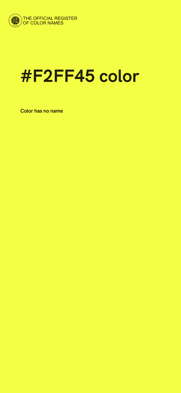 #F2FF45 color image