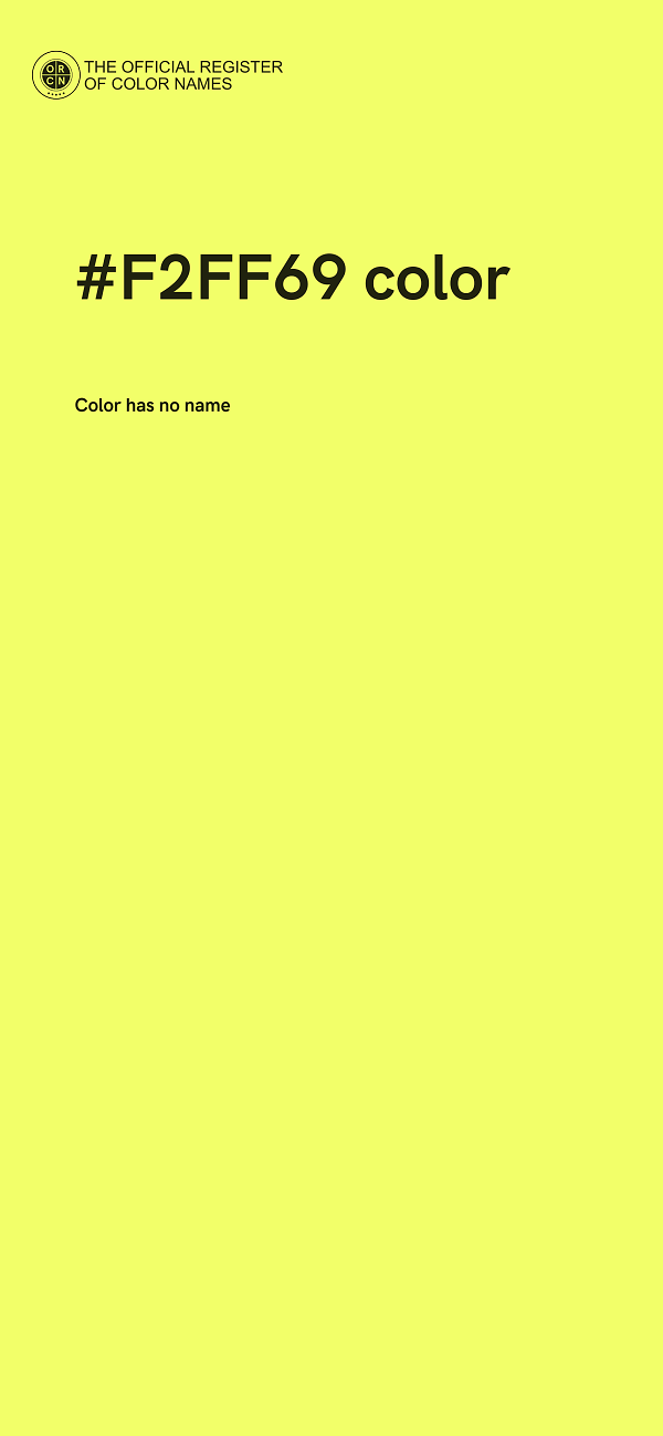 #F2FF69 color image