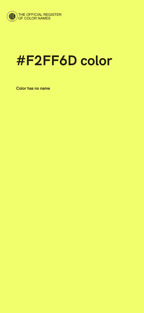 #F2FF6D color image