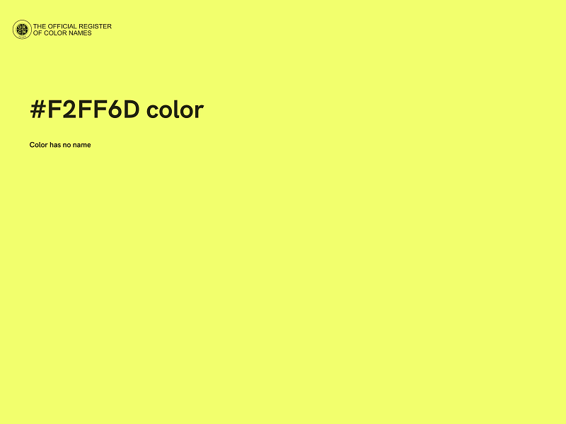 #F2FF6D color image