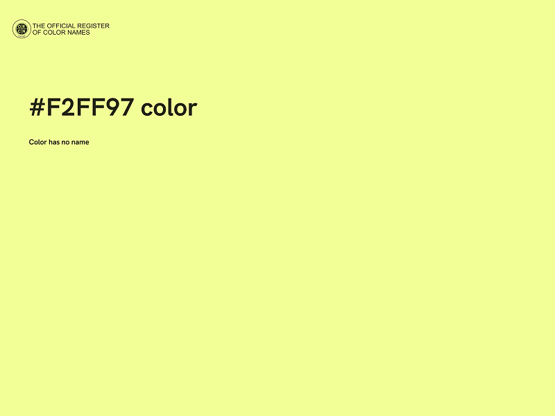 #F2FF97 color image