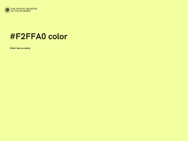 #F2FFA0 color image