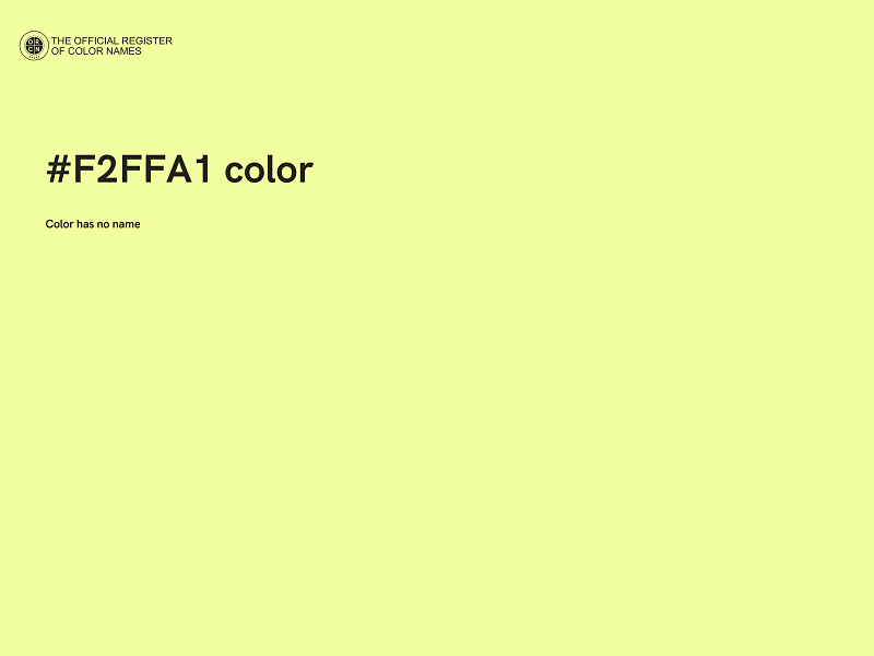 #F2FFA1 color image
