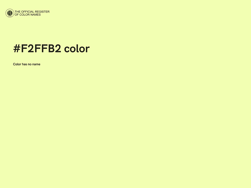 #F2FFB2 color image