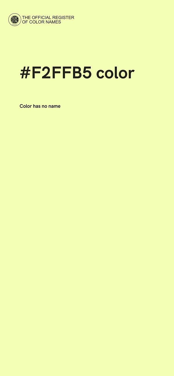 #F2FFB5 color image