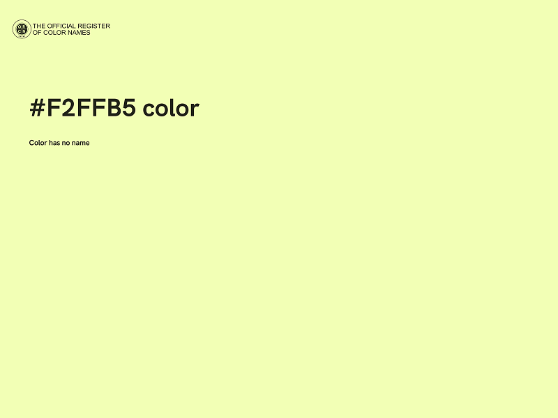 #F2FFB5 color image