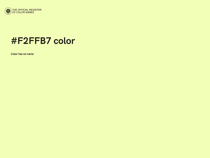 #F2FFB7 color image