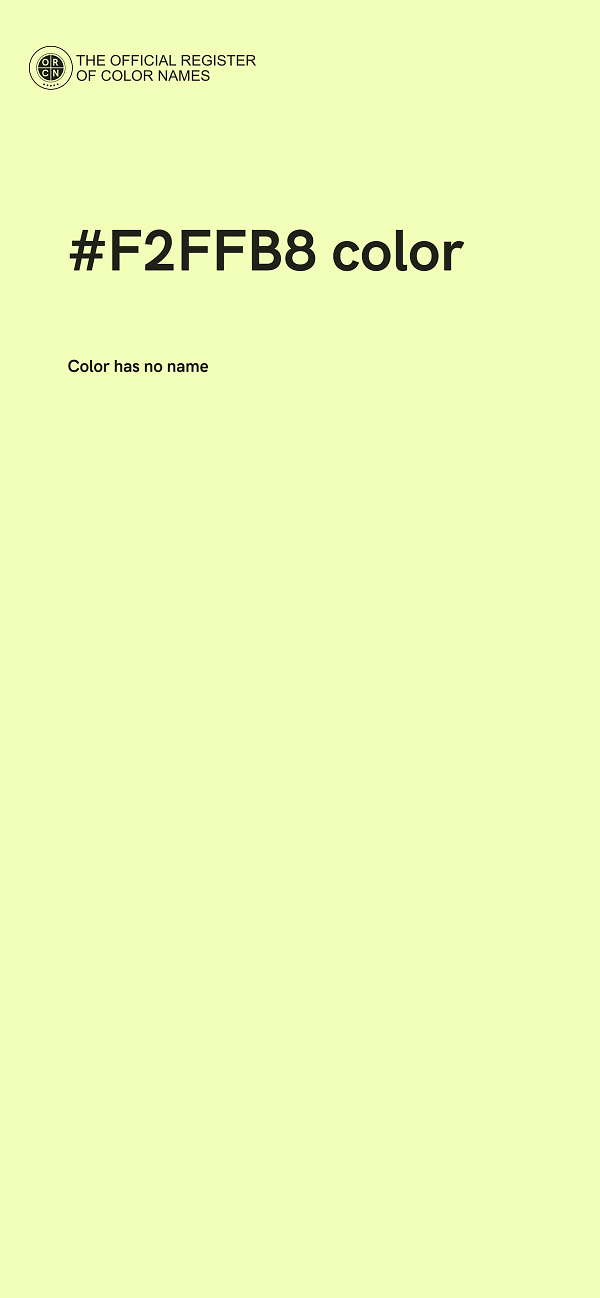 #F2FFB8 color image