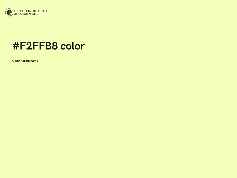 #F2FFB8 color image