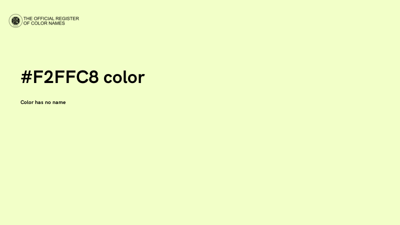 #F2FFC8 color image