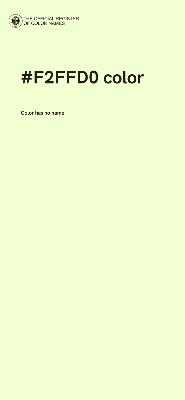 #F2FFD0 color image