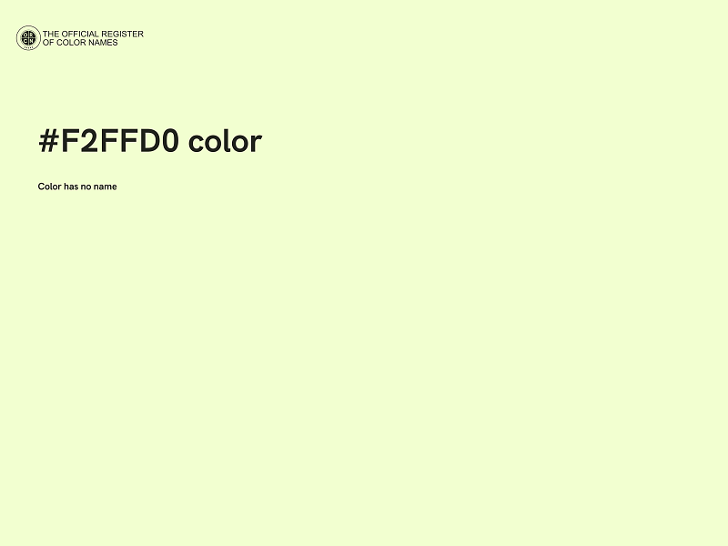 #F2FFD0 color image