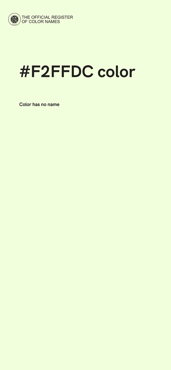 #F2FFDC color image