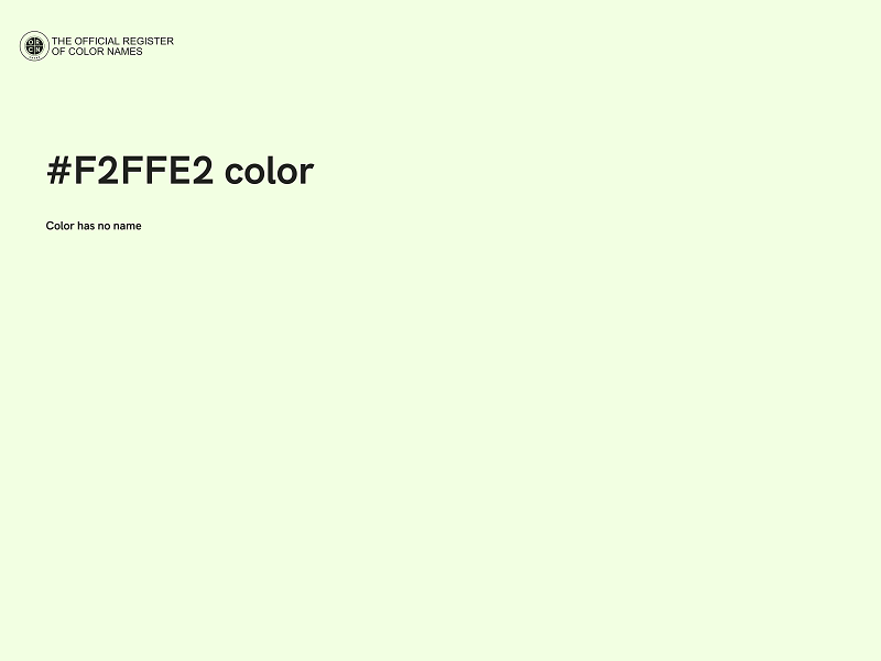 #F2FFE2 color image