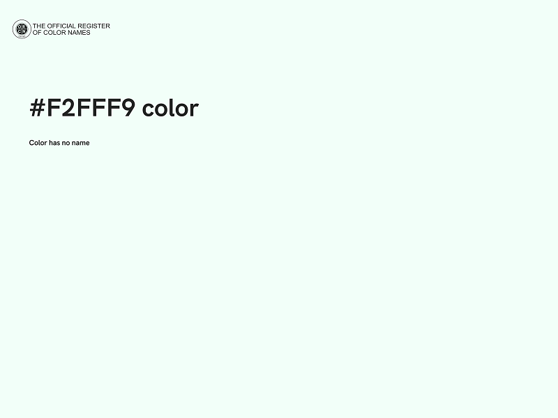 #F2FFF9 color image