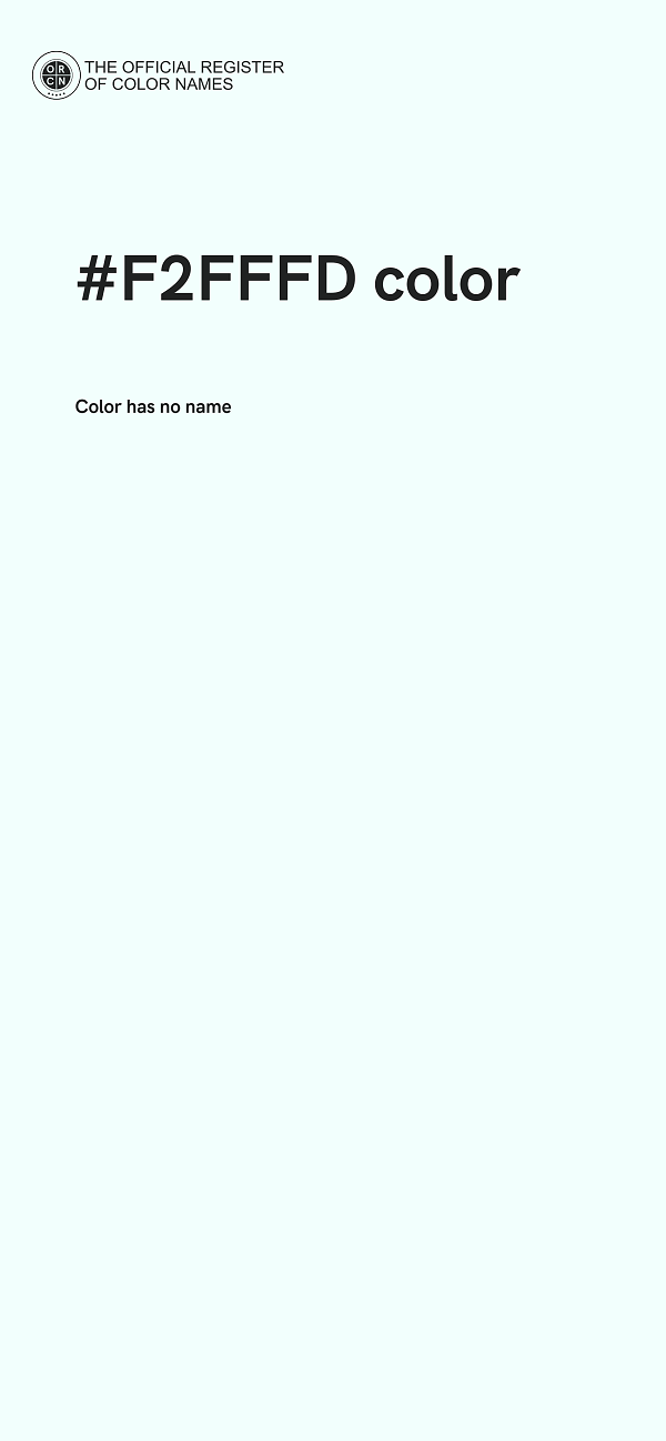 #F2FFFD color image