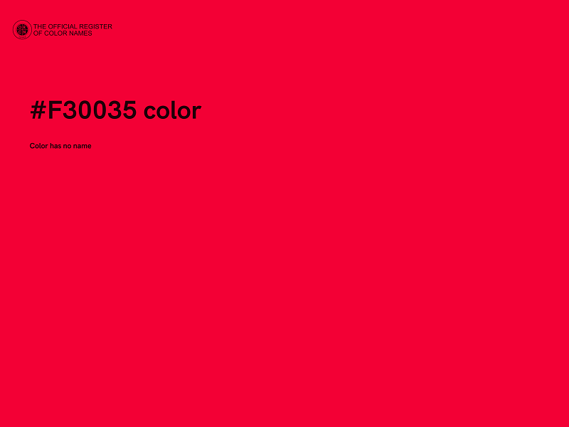 #F30035 color image