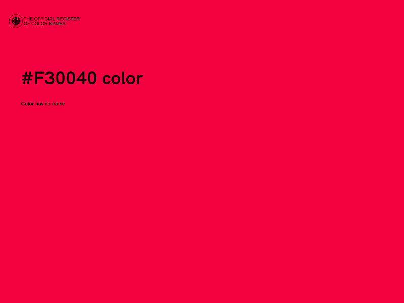 #F30040 color image