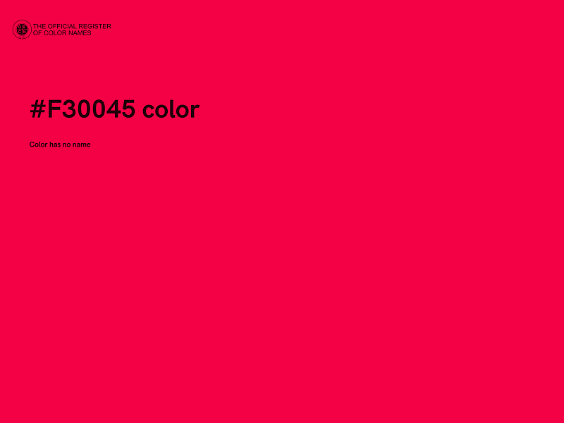 #F30045 color image