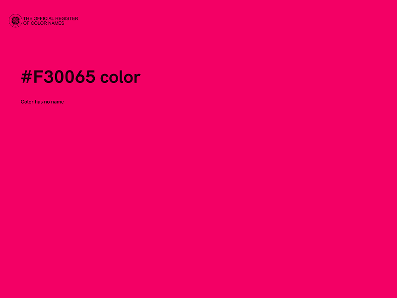 #F30065 color image